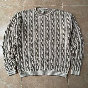 Vintage St John’s Bay Cable Knit Sweater 1984